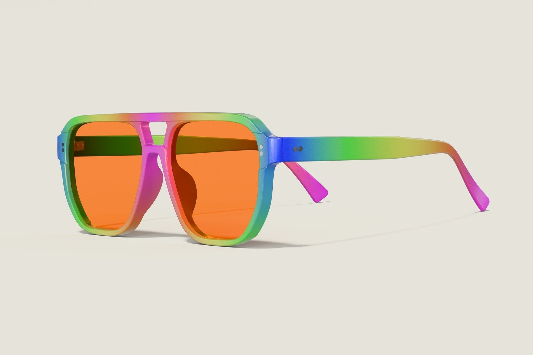 Night Game Aviator — Neon Rainbow — hero