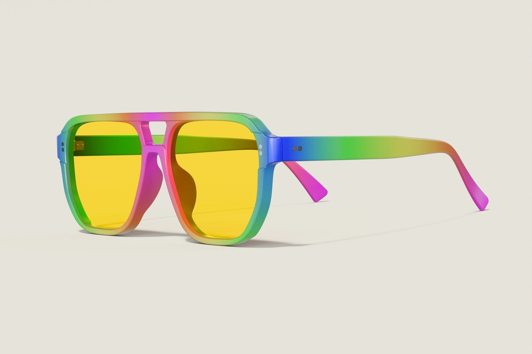 Day Game Aviator — Neon Rainbow — hero
