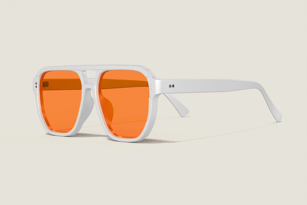 Night Game Aviator — White — hero