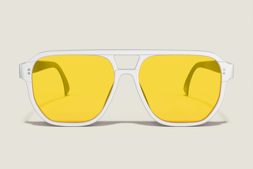 Day Game Aviator — White — front
