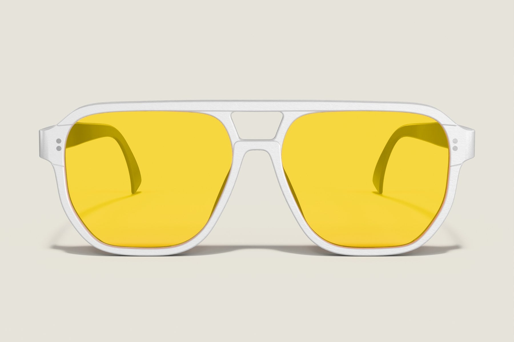 Day Game Aviator — White — front